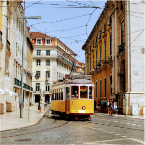 Tram in Lisbon