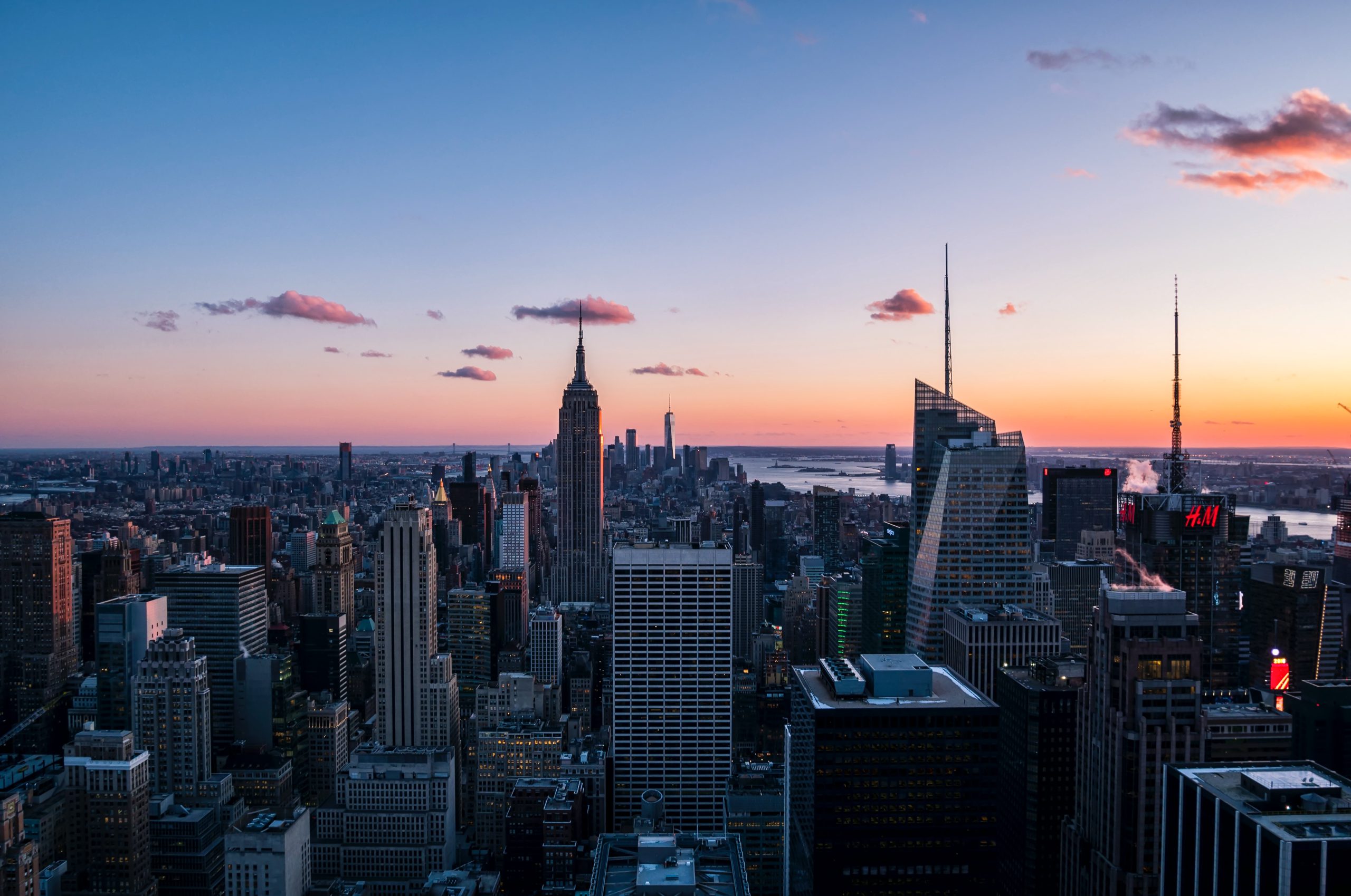 Manhattan Skyline at Sunset