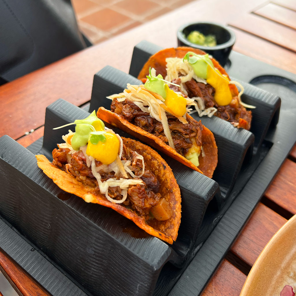 Ox cheek tacos from Casa Oaxaca