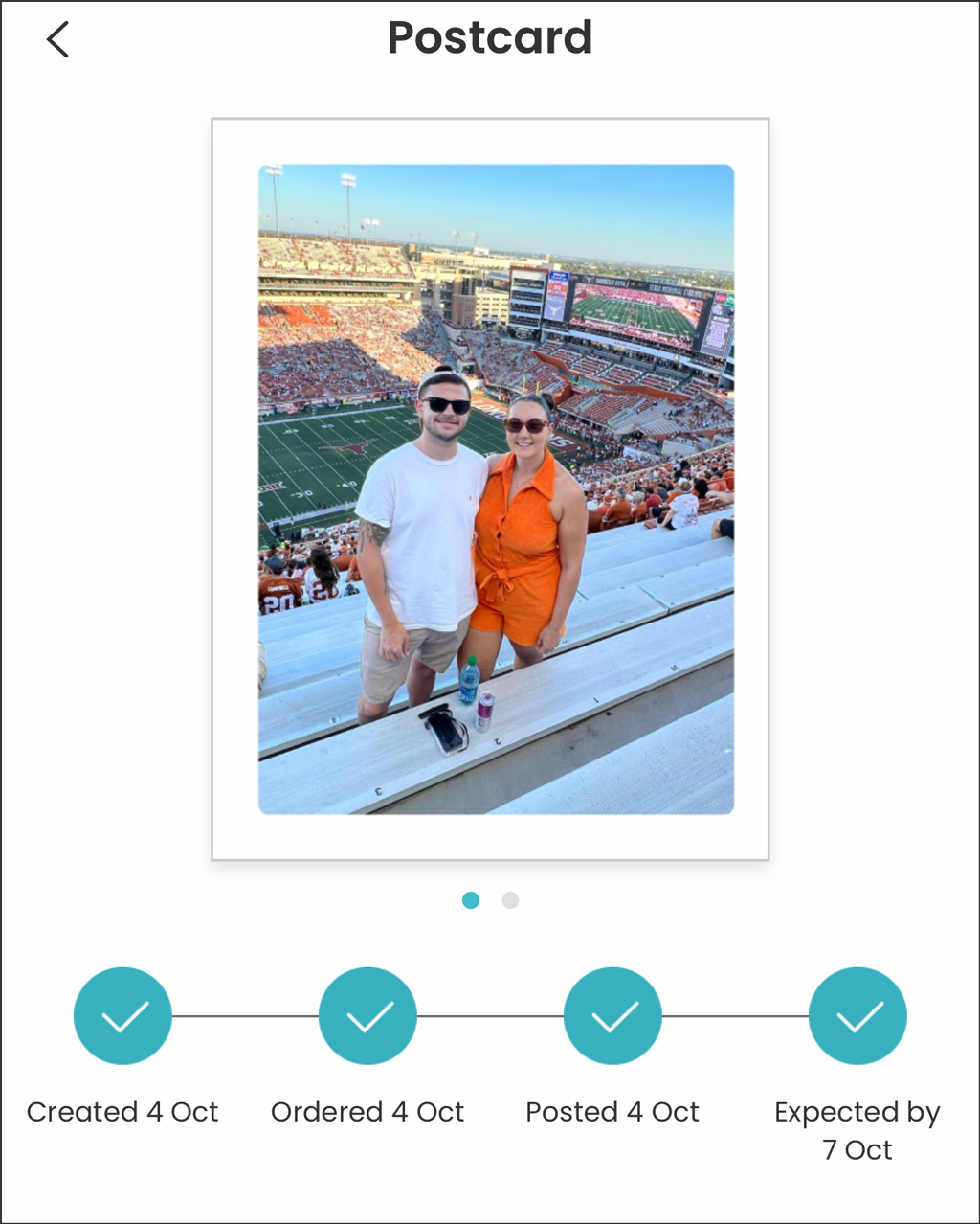 TouchNote Postcard App