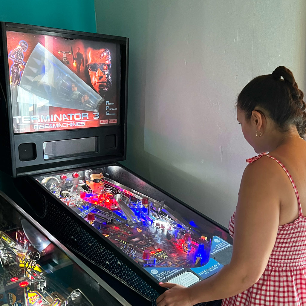 Pinball machines at Two Tides Brewing Co., Savannah