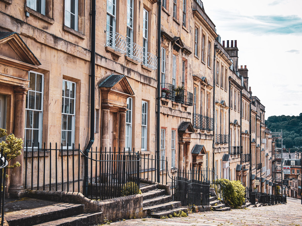 Stone houses in Bath