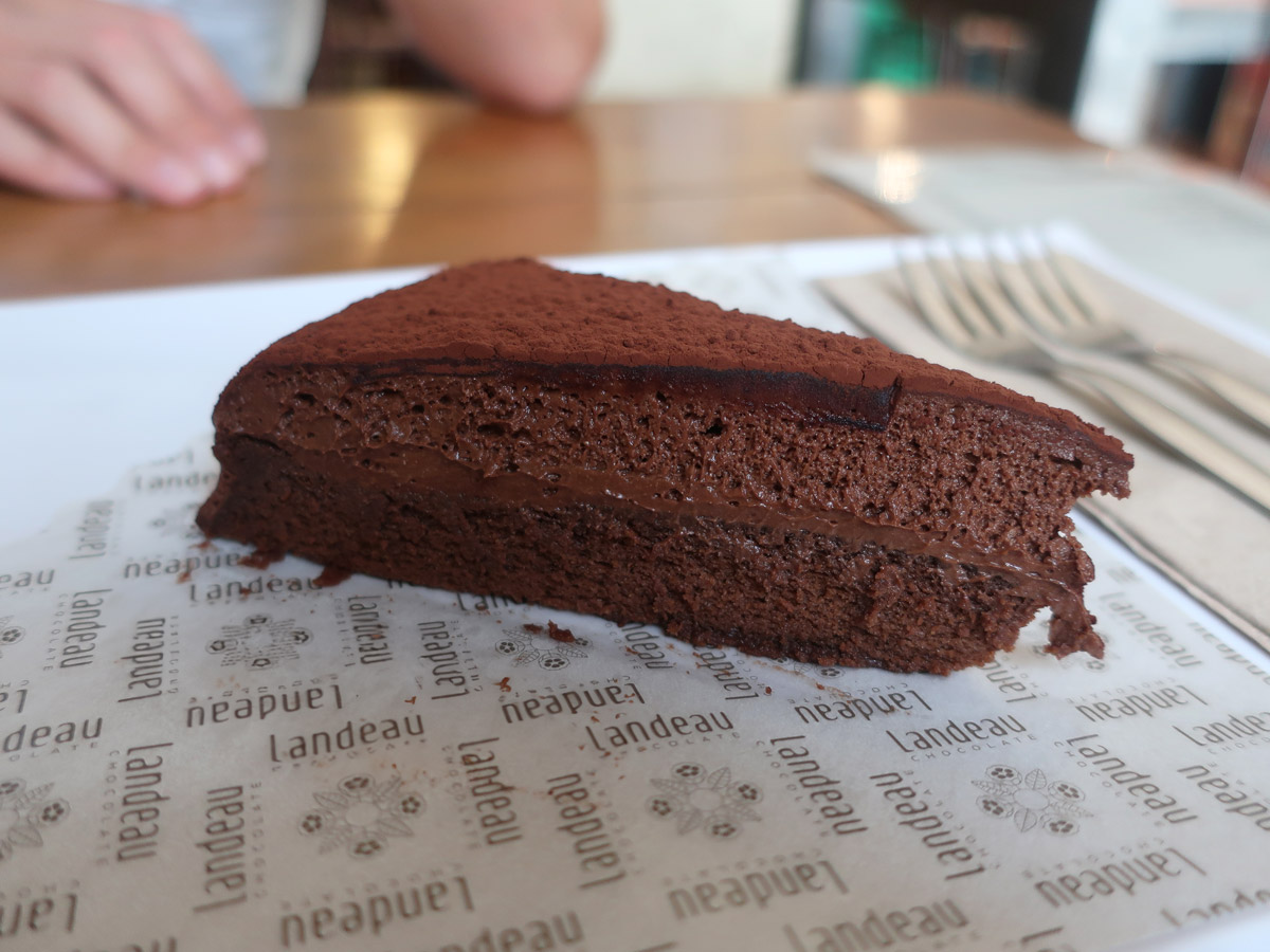 Chocolate cake from Landeau, Lisbon