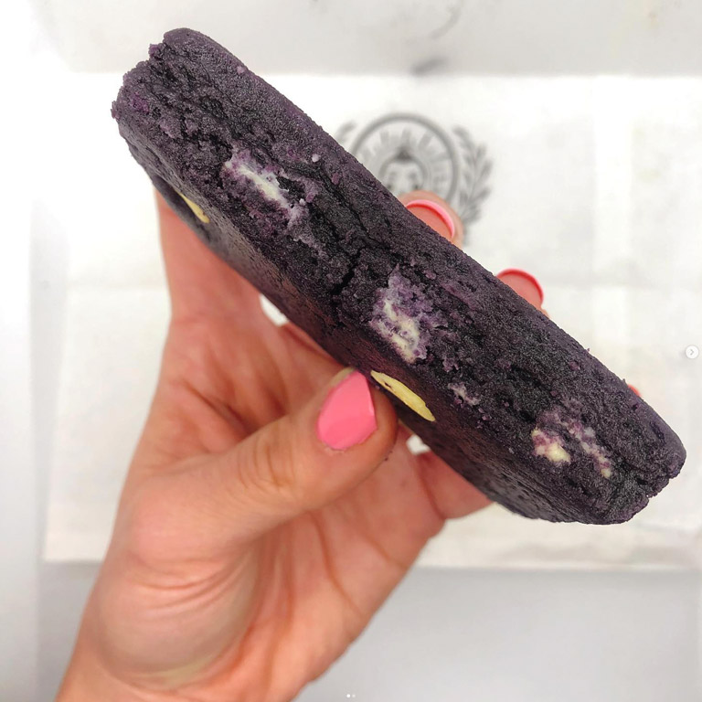 Ube Brownie from Mamason's Dirty Ice Cream