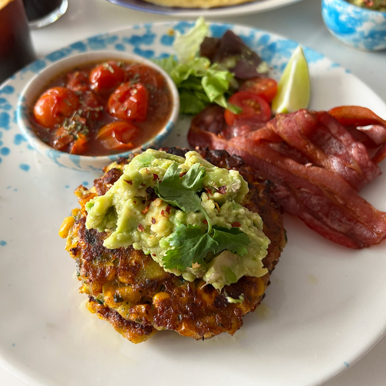 Corn fritters from Neighbourhood, Lisbon