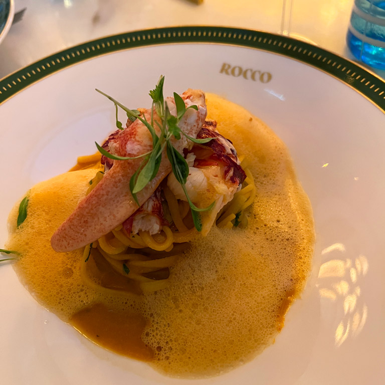 Lobster linguine from Rocco, Lisbon