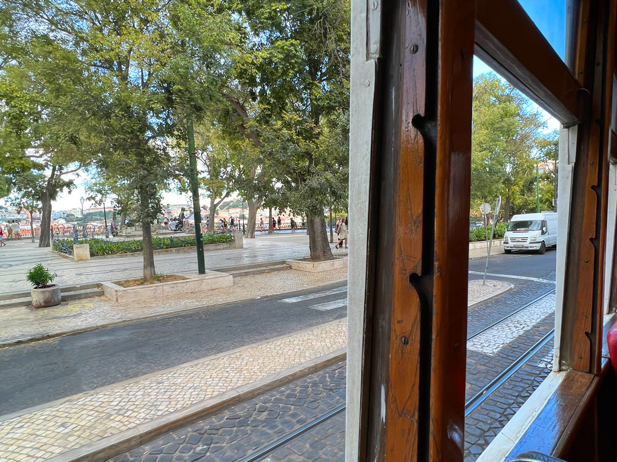 View from 24 Tram in Lisbon