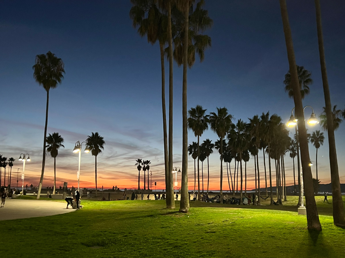 Sunset on Venice beach